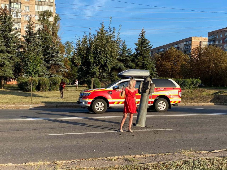 Ракета на дорозі в Краматорську