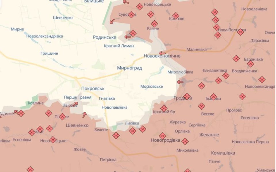 Карта бойових дій