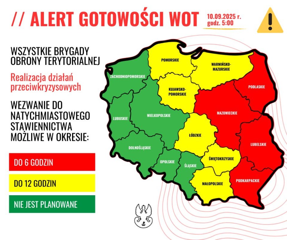 Атака російських дронів на Польщу 10 вересня