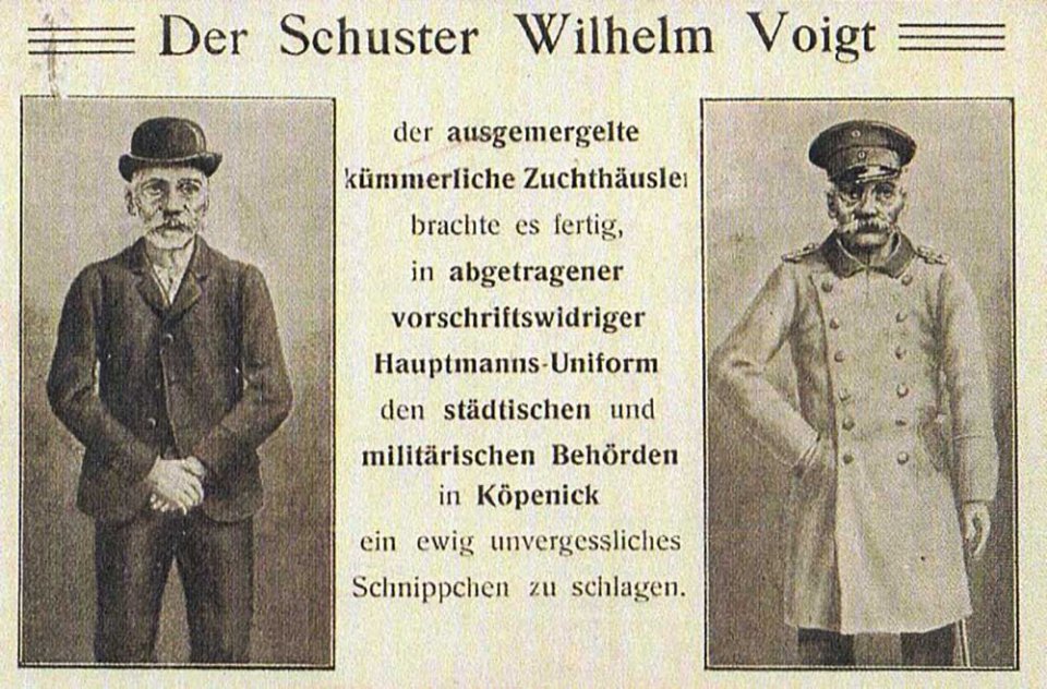 Вільгельм Фогт в цивільному одязі та офіцерській формі