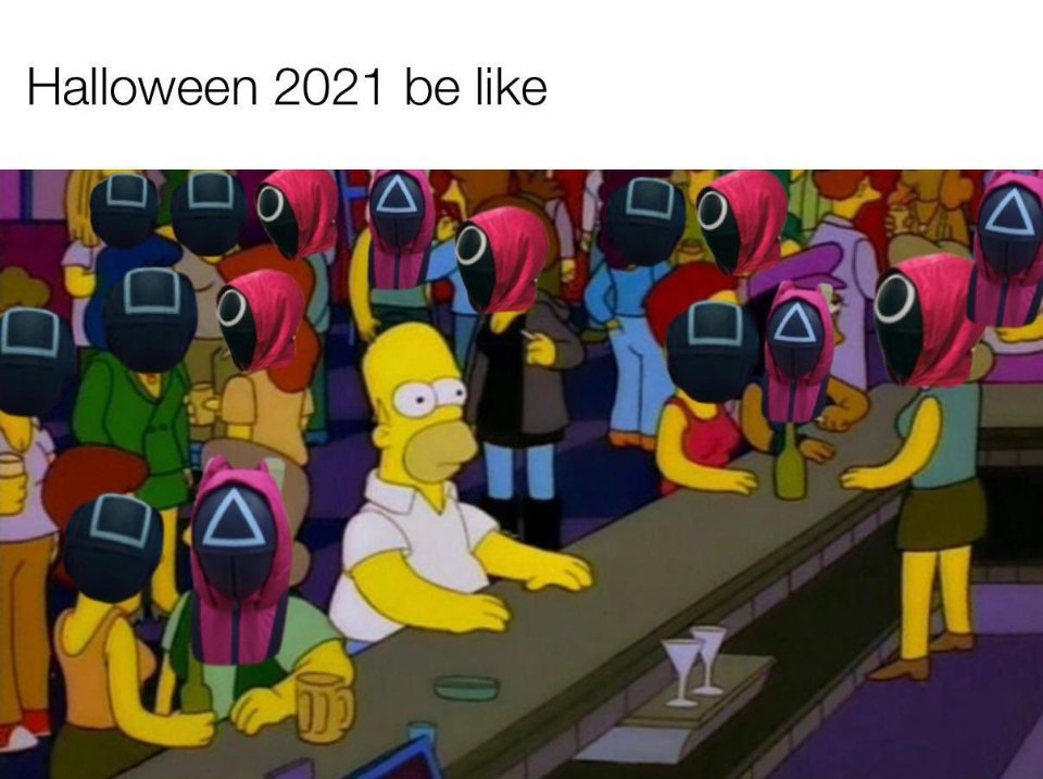 Хеллоуин 2021 в костюмах из "Игры в кальмара"