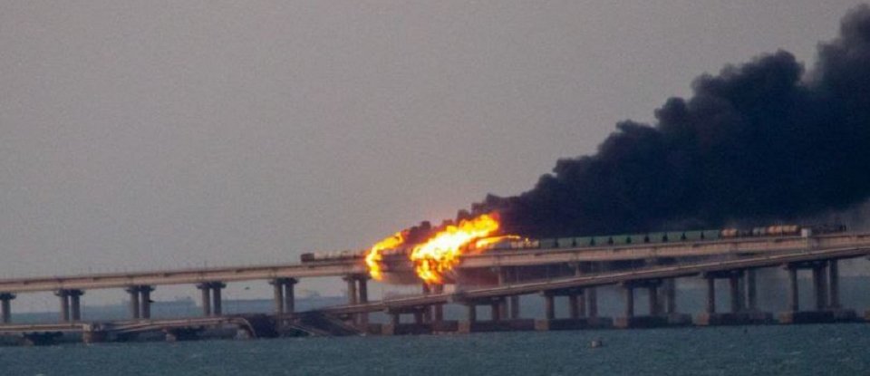 пожежа на Кримському мосту