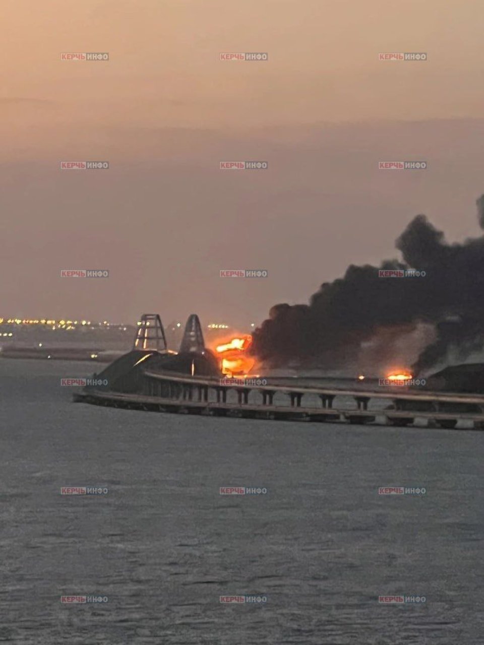 пожежа на Кримському мосту 8 жовтня