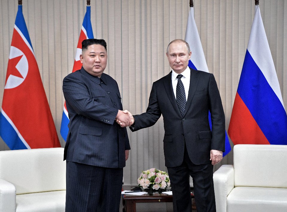 Володимир Путін і Кім Чен Ин