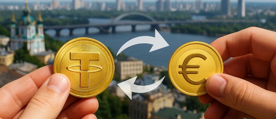 Як обміняти USDT на євро у Києві