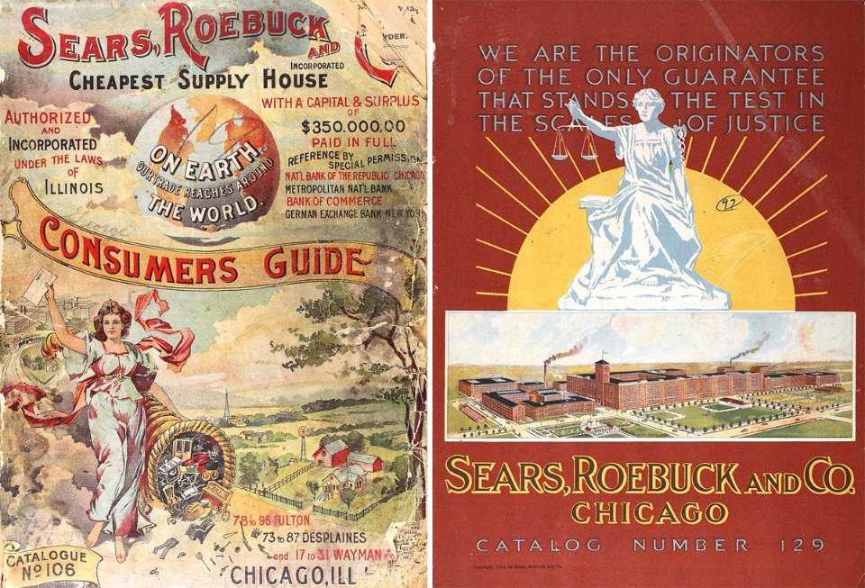Обложки каталогов Sears