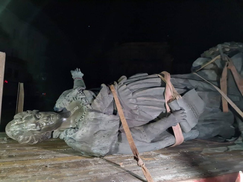 знесення памятника катерині ІІ в Одесі