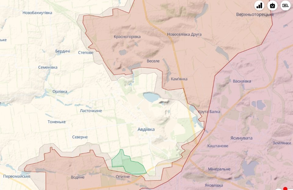 карта бойових дій 1 грудня