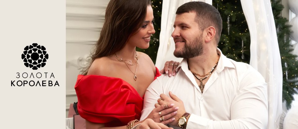 Сережки-підвіски Золота Королева