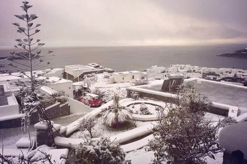 Аномальне явище. Курортні острови і столицю Греції засипало снігом (фото, відео)