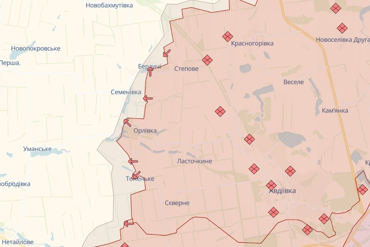Карта бойових дій в Україні станом на 20 березня | Chas.News
