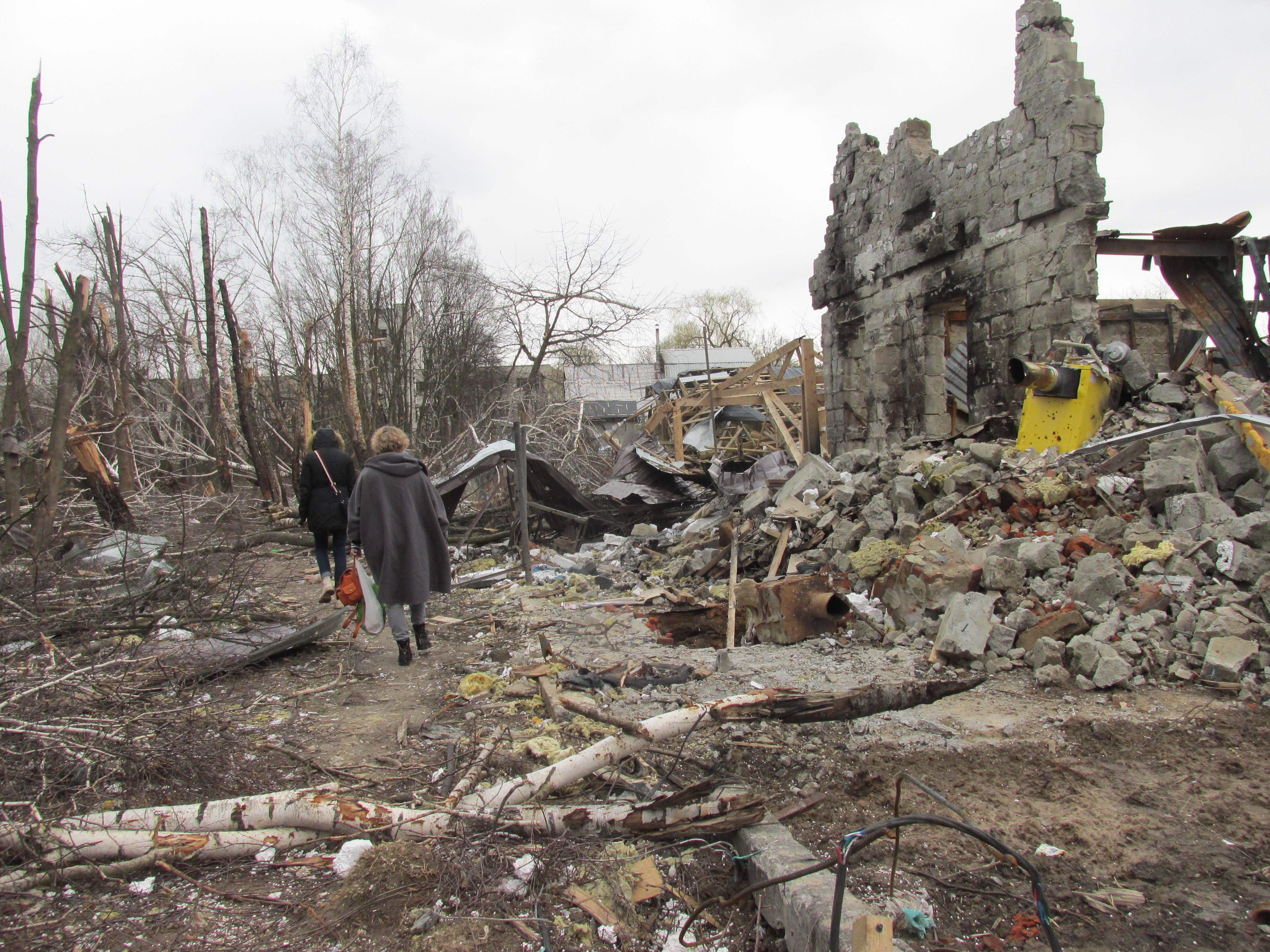 Зруйноване передмістя Чернігова