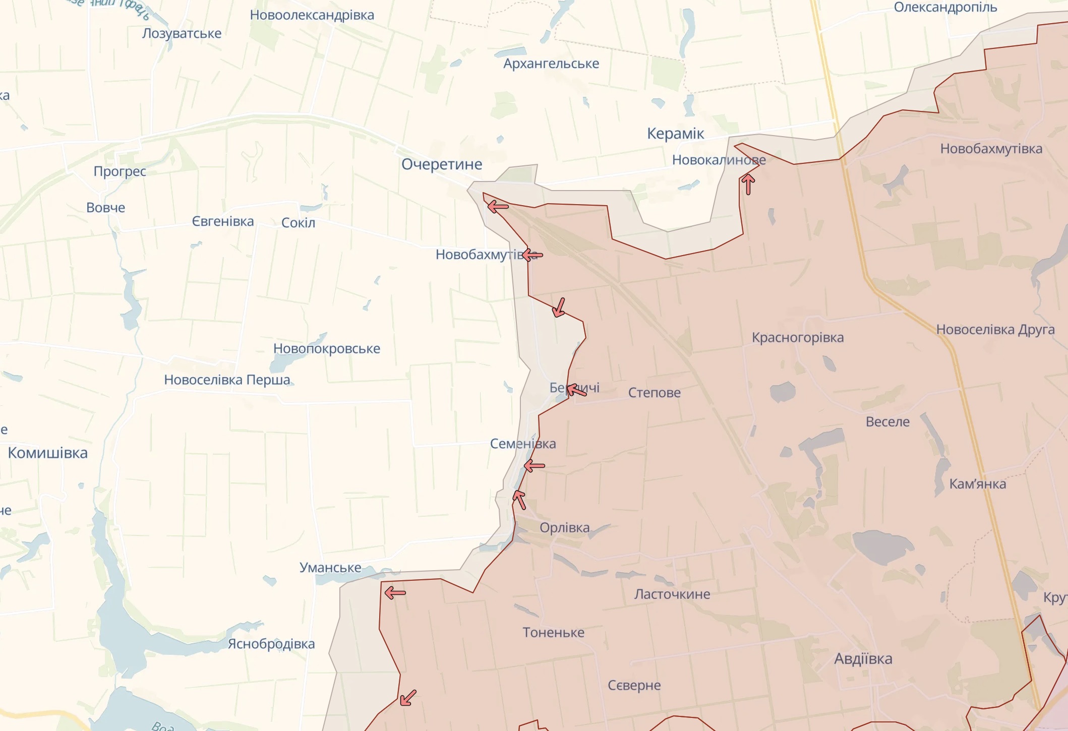 Карта бойових дій в Україні станом на 18 квітня | Chas.News