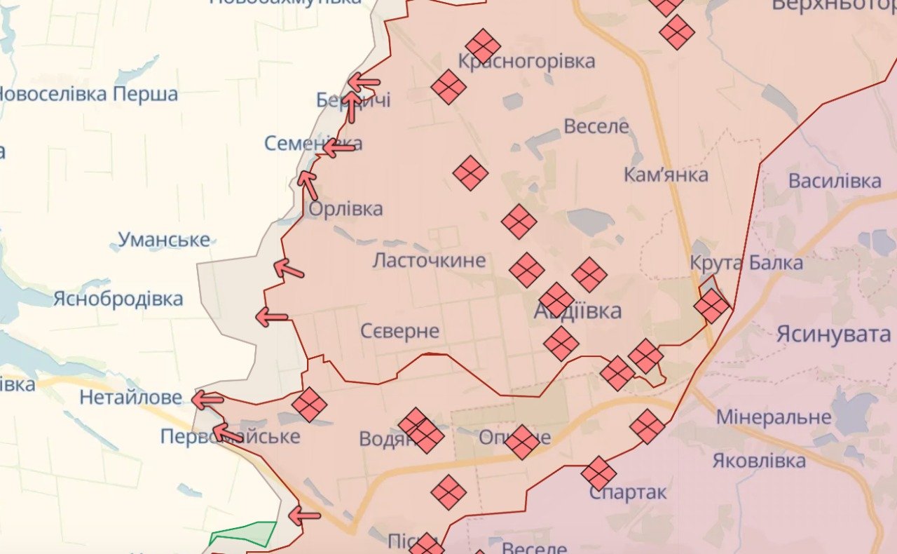 Карта бойових дій в Україні станом на 3 квітня | Chas.News