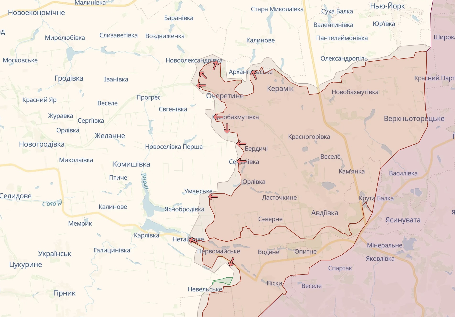 Карта бойових дій в Україні станом на 3 травня | Chas.News