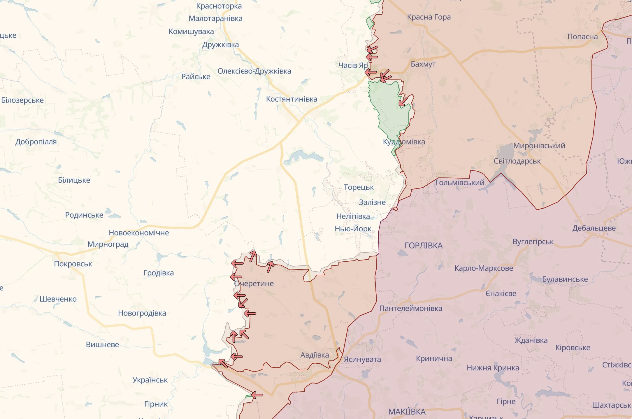 Карта бойових дій на сході / Deep State