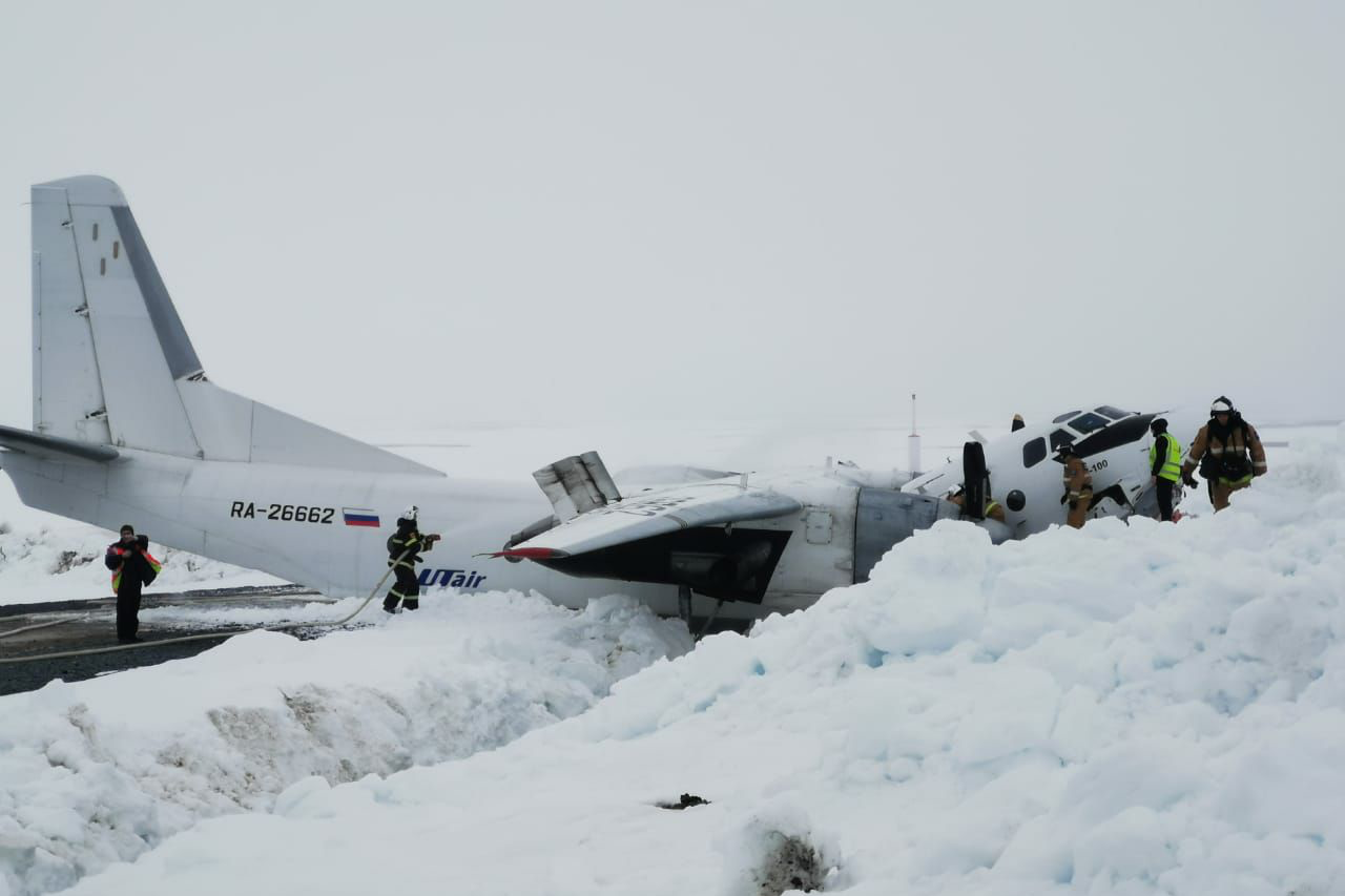 У росії після жорсткої посадки Ан-26 розламався навпіл (фото)