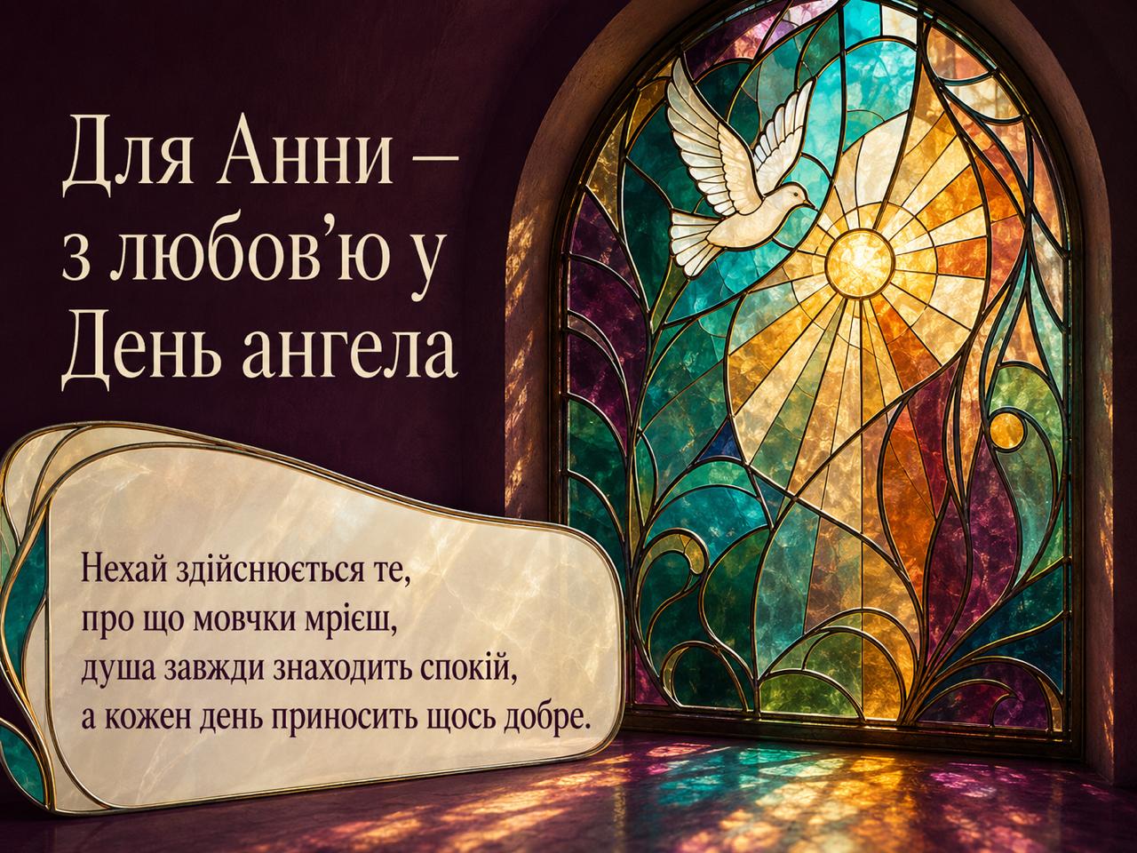 Привітання Анні з іменинами