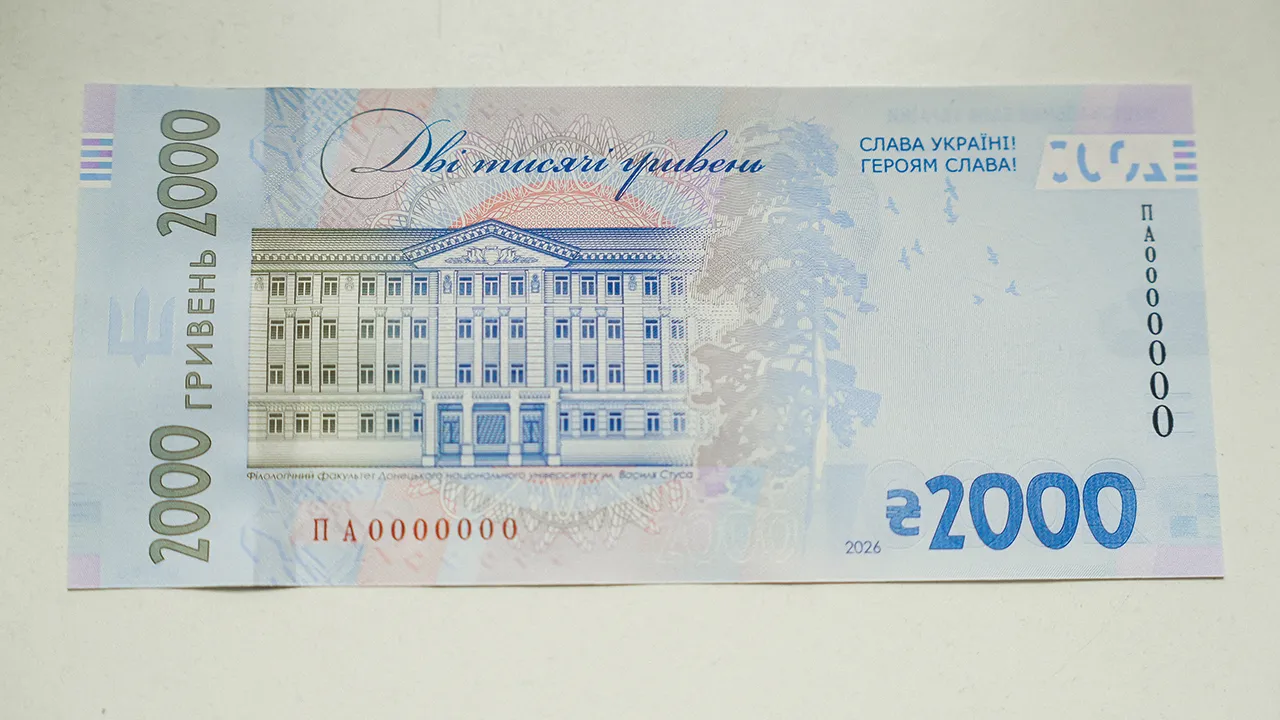 Банкнота номіналом 2000 гривень