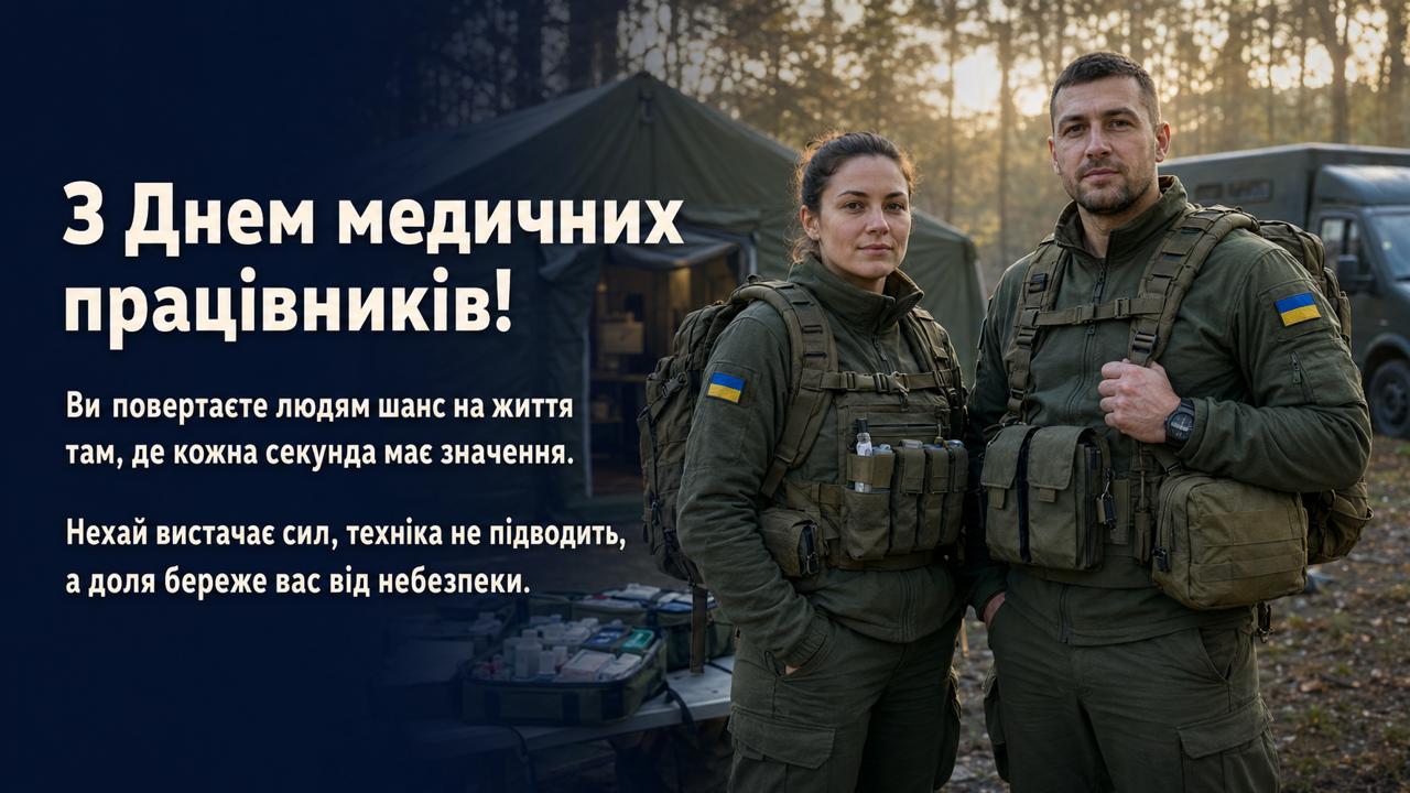 Картинка з Днем медика для бойових медиків