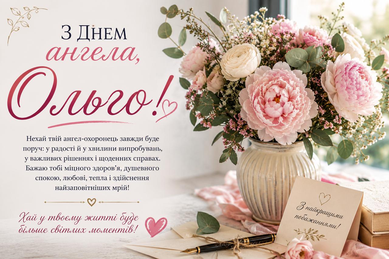 Листівки та картинки з Днем ангела Ольги Листівки та картинки з Днем ангела Ольги