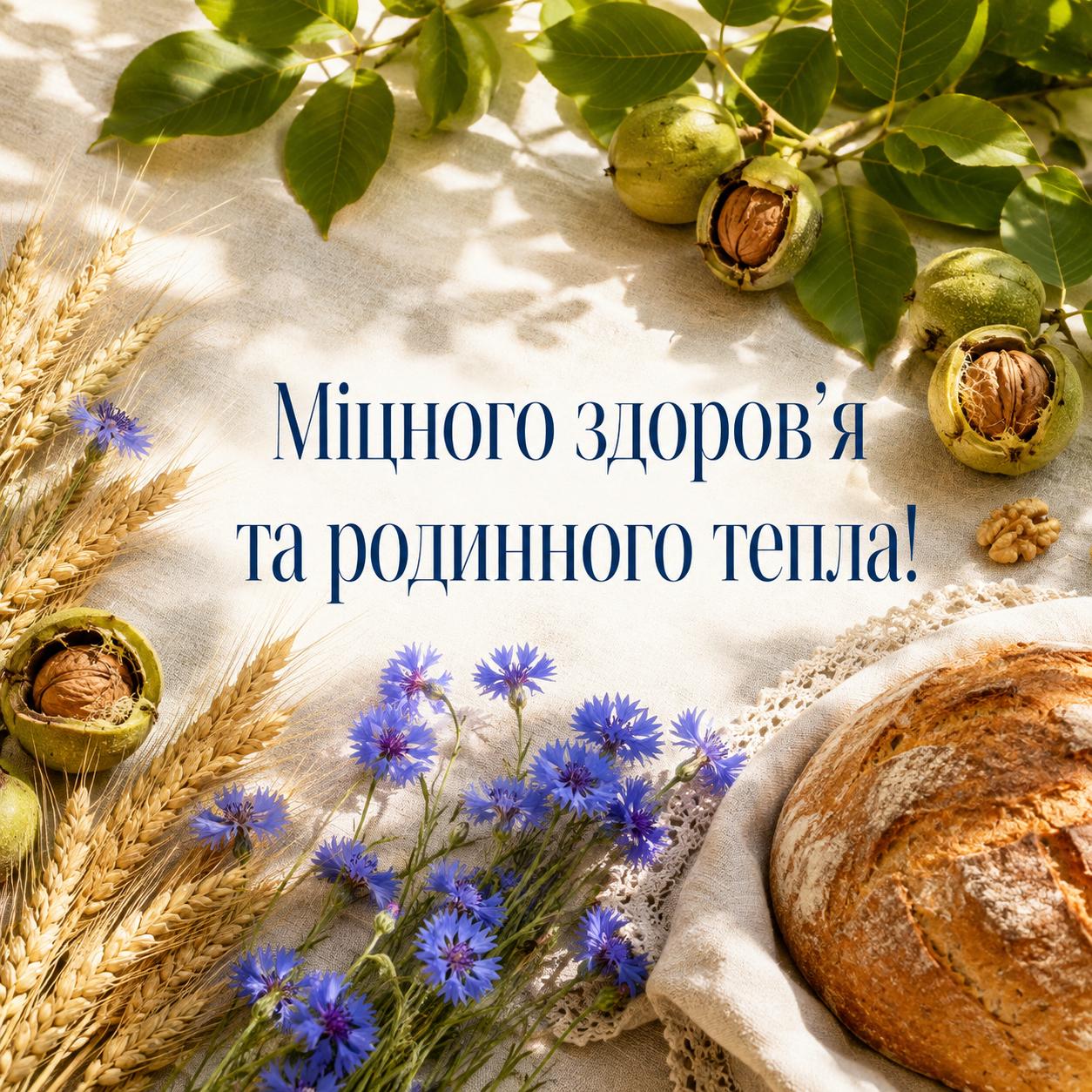 Привітання з Третім Спасом 2026 — святкова картинка