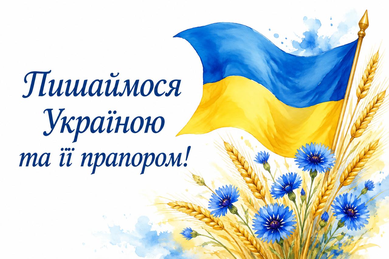 Зі святом синьо-жовтого стяга — патріотична листівка