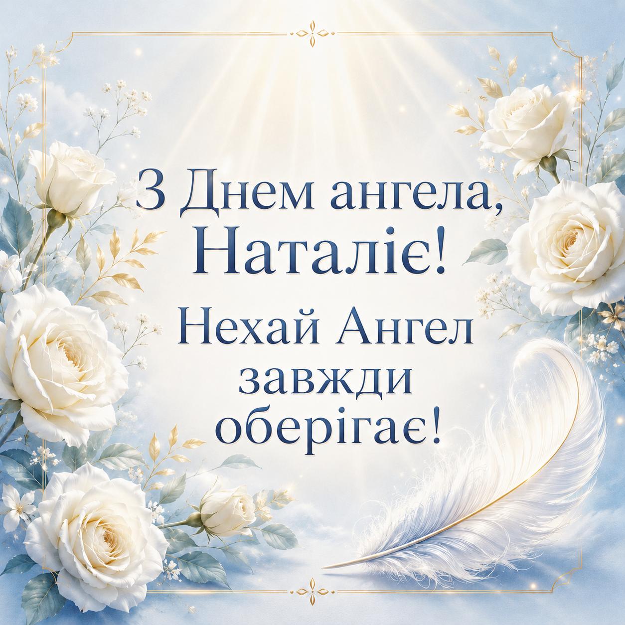Картинка з іменинами Наталії
