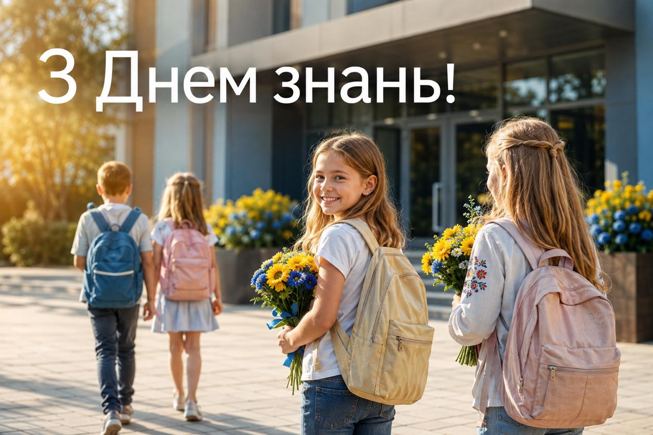 З Днем знань 2026 — універсальна листівка українською