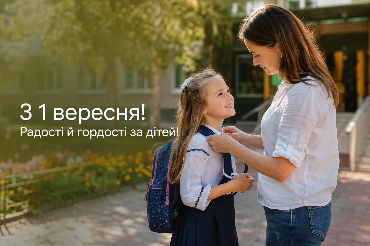 Привітання батькам школярів із 1 вересня