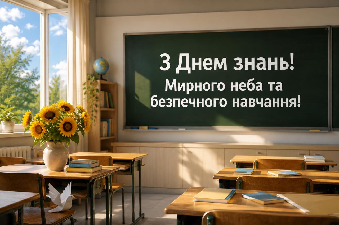 З Днем знань — мирного неба та безпечного навчання