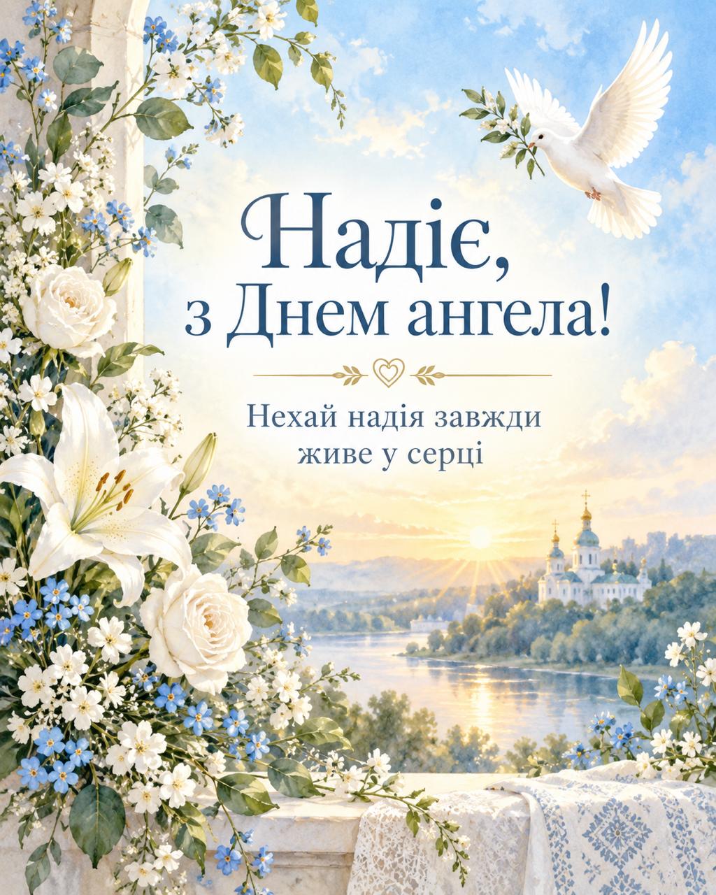 Привітання з Днем ангела Надії