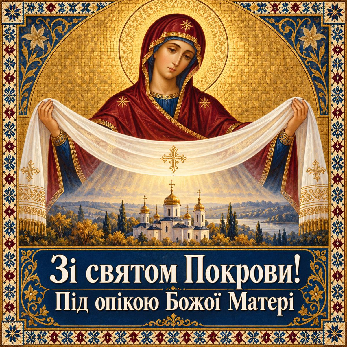 Зі святом Покрови! Під опікою Божої Матері