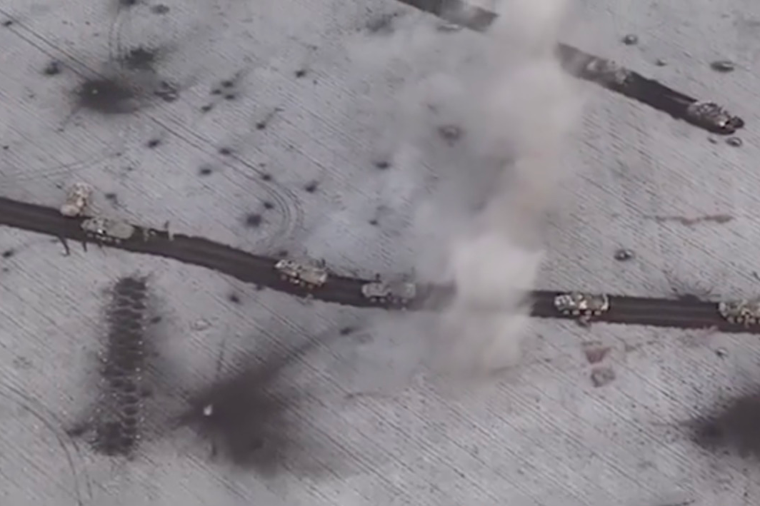 У ЗСУ показали, як розбили колону росіян біля Красногорівки (відео)