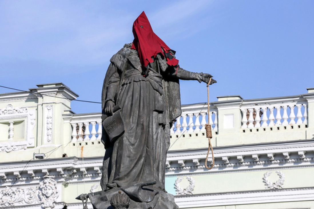 Памʼятник Катерині II після демонтажу передадуть у художній музей
